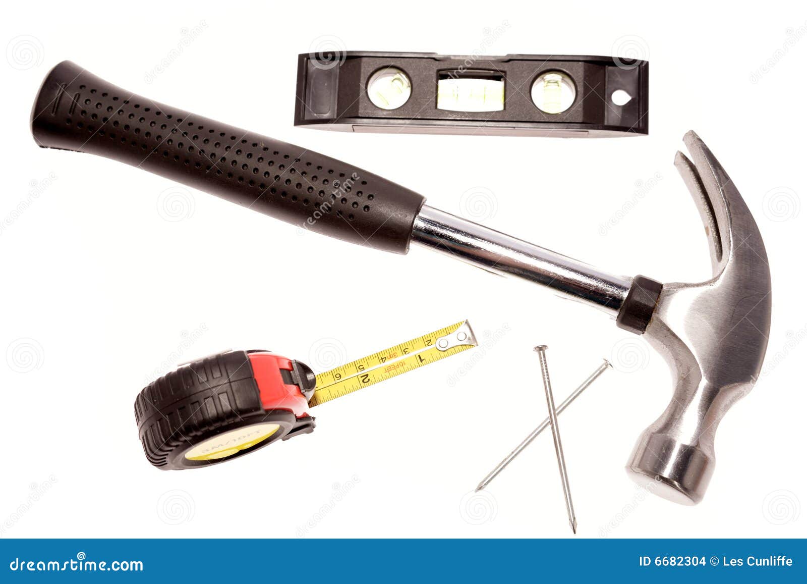 Outils de menuiserie photo stock. Image du objets, clous - 6682304