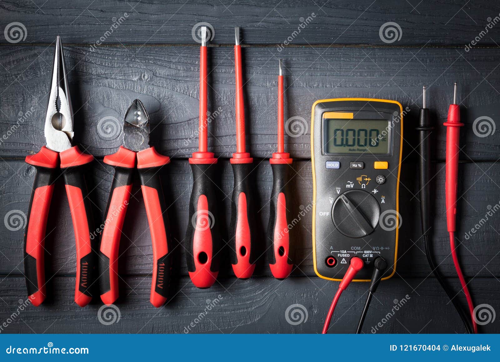 Outils Et équipements De Travail Pour électriciens. électricité Image stock  - Image du matériel, réparation: 217477243