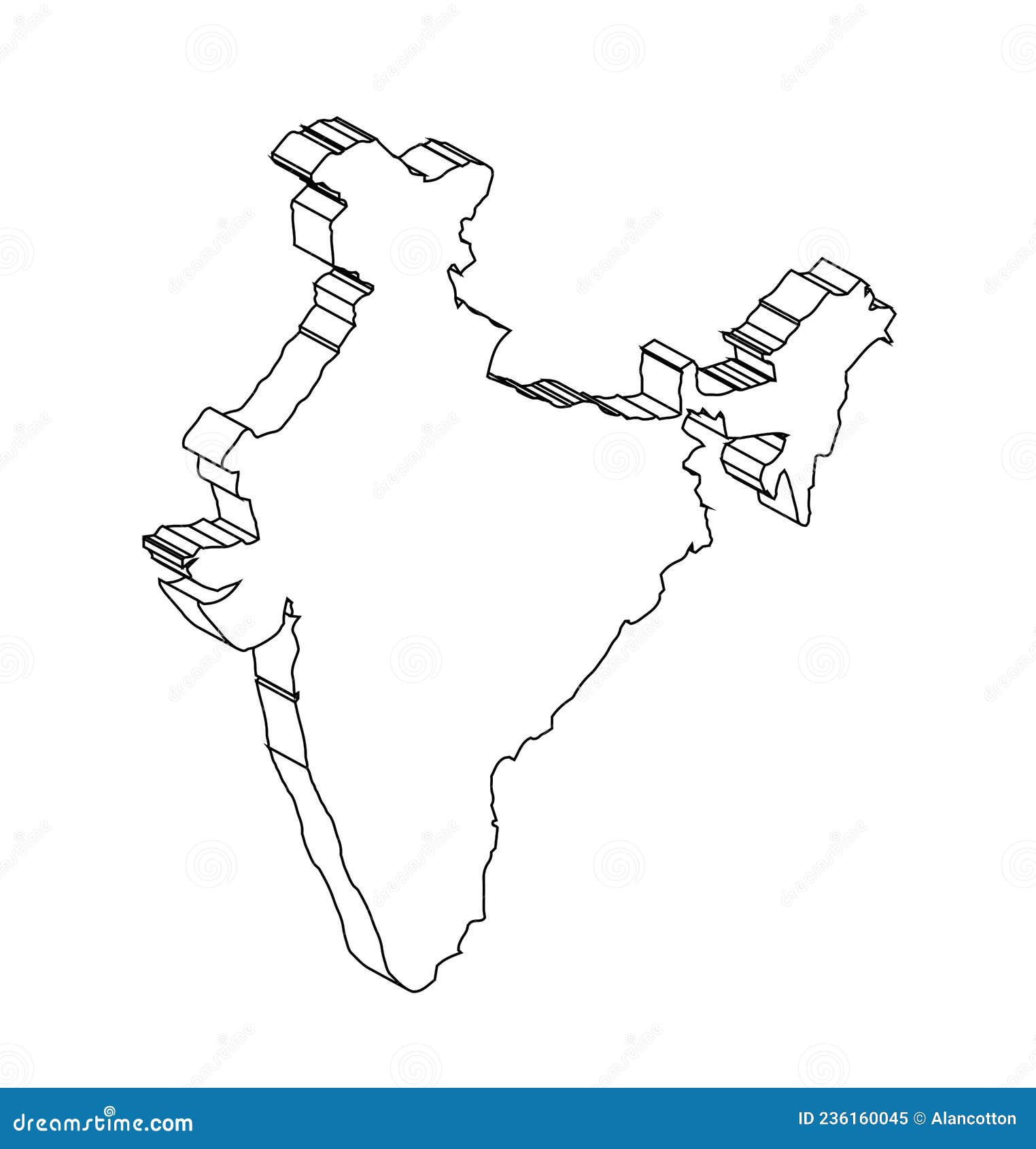 Indian Map drawing free image download-saigonsouth.com.vn