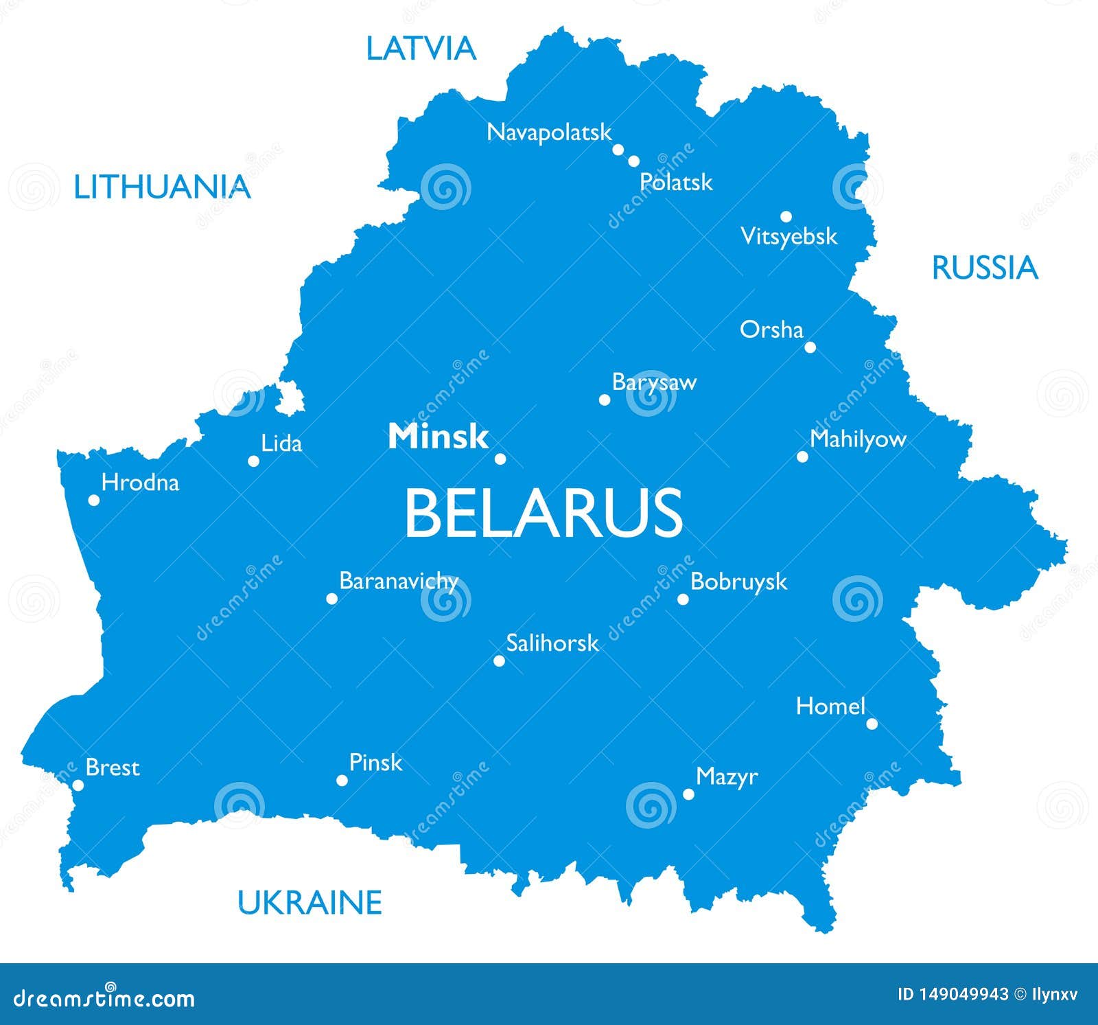  map of belarus