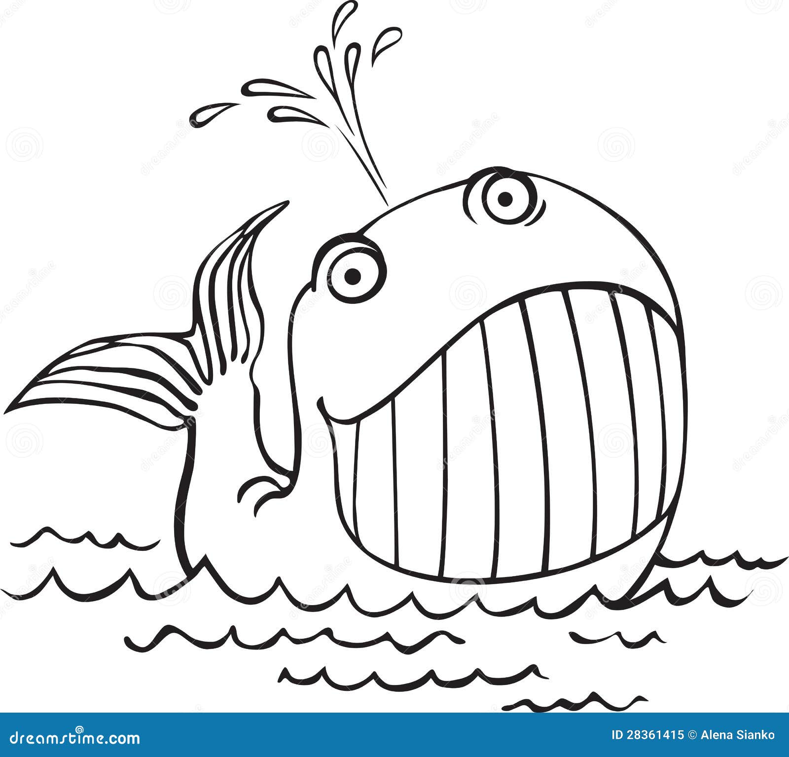Outline Drawing of a Whale. Cartoon Sea Animals Stock Vector - Illustration of caricature, symbol: 28361415 Outline Drawing of a Whale. Cartoon Sea Animals Stock Vector - Illustration of caricature, symbol: 28361415