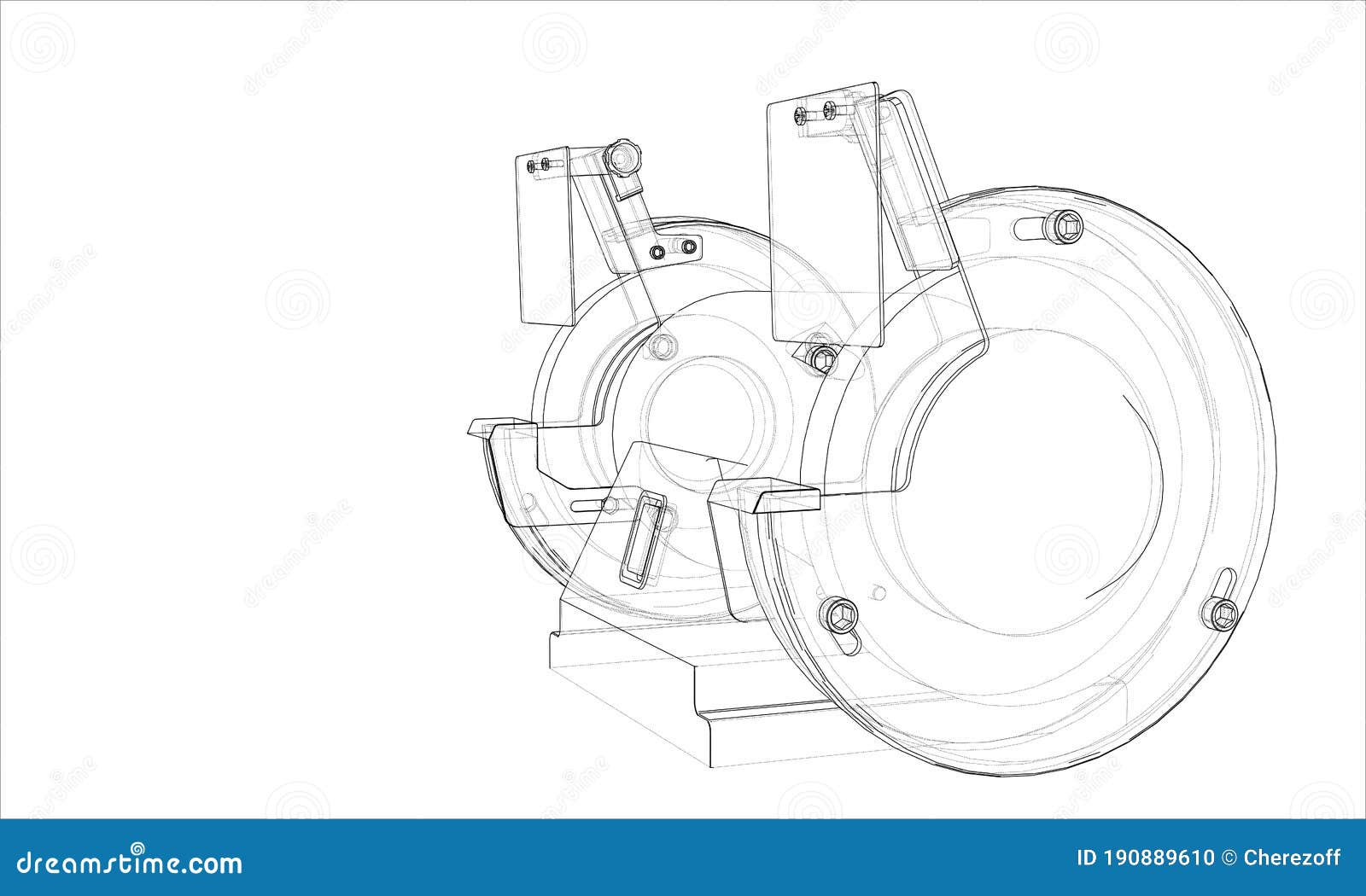 outline electric grindstone