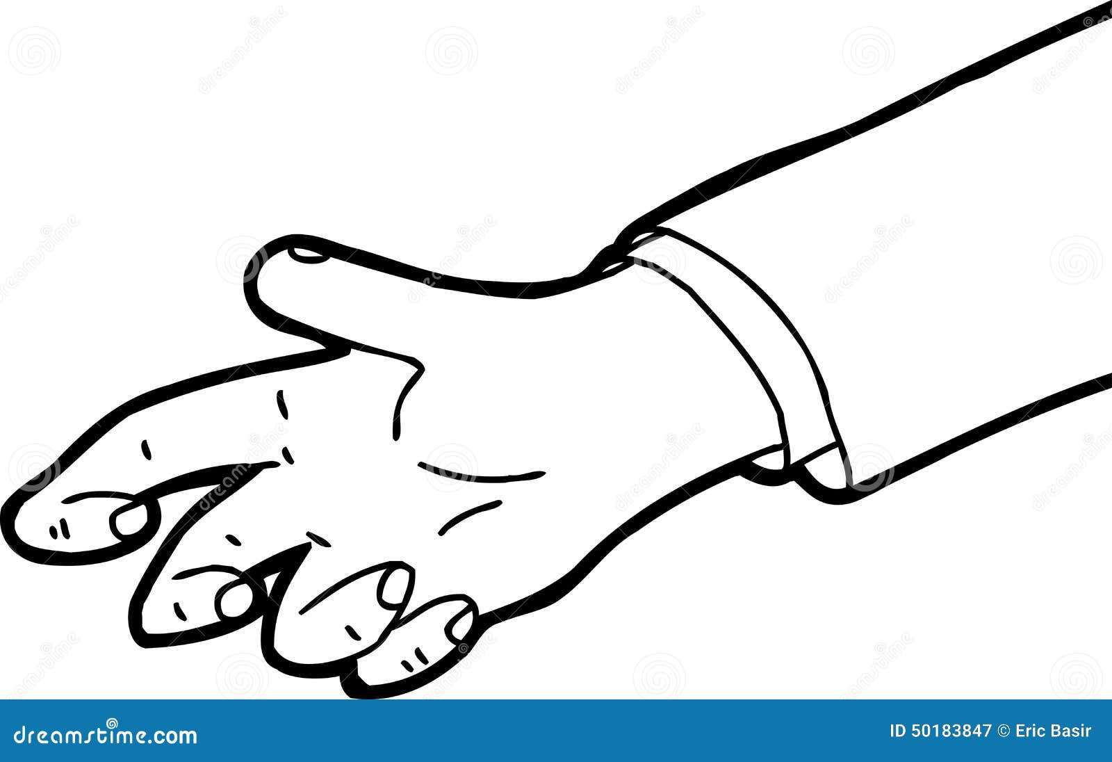 Outline of Grabbing Hand stock illustration. Illustration of hand - 50183847