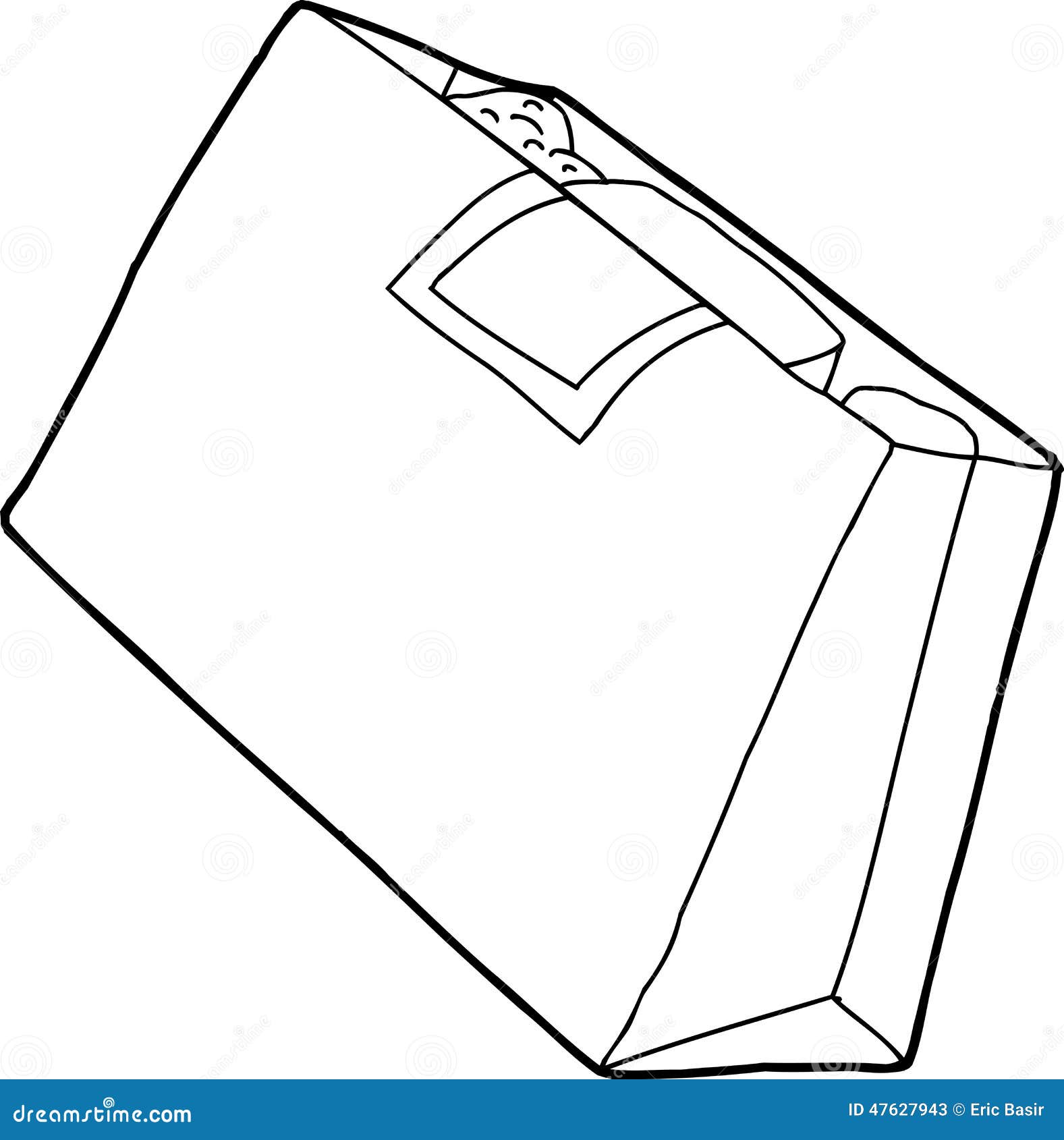 Outline Grocery Bag Stock Vector - Image: 47627943