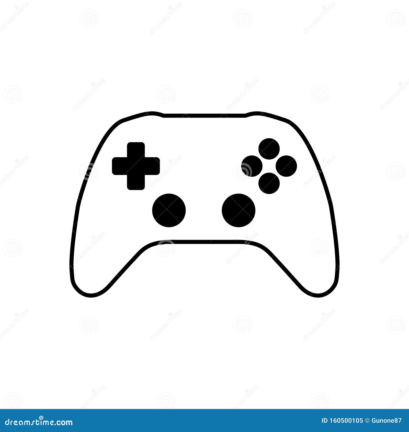 Outline Joystick Game Pad Controller Vector For Gameplay