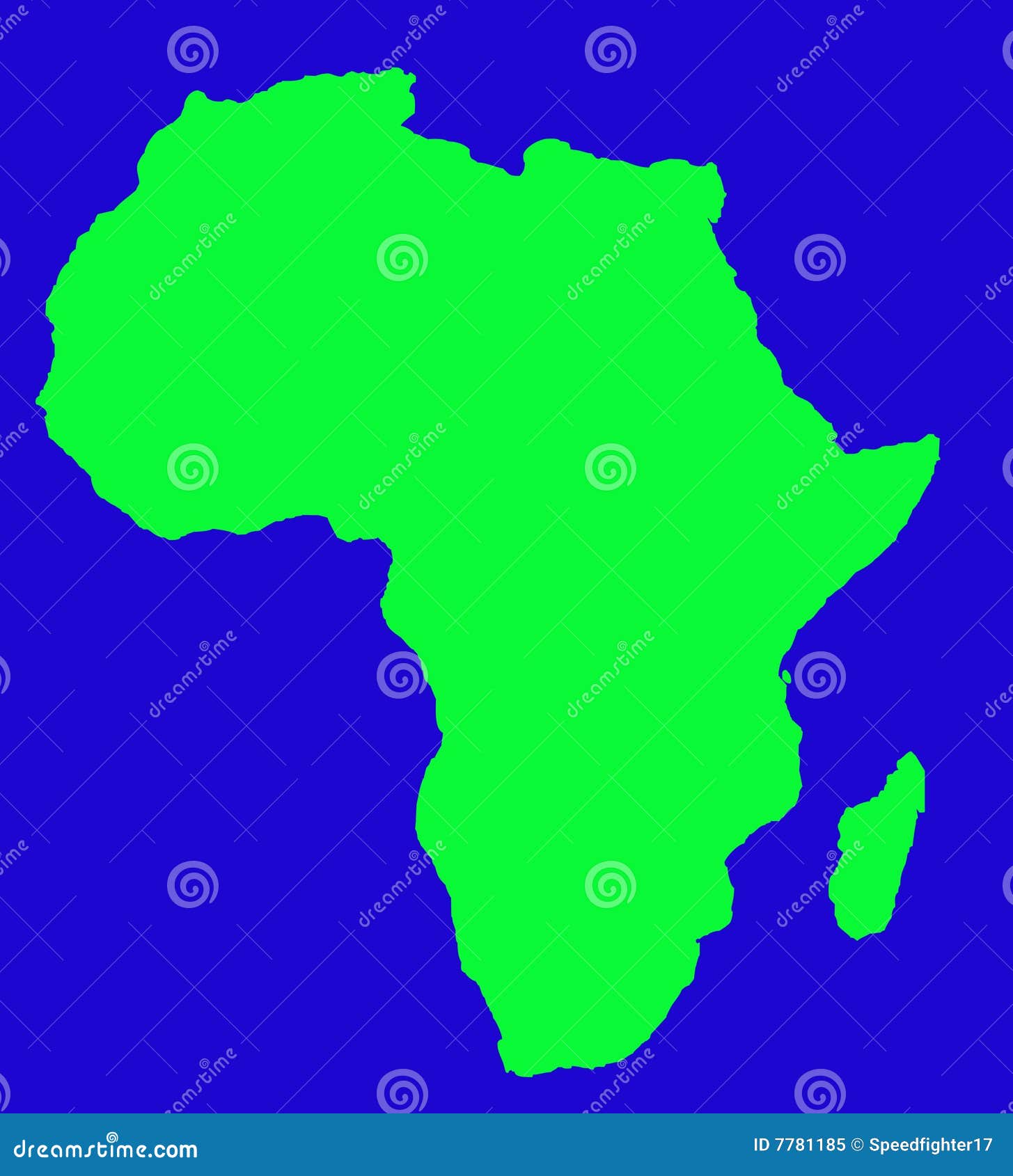 outline map of african continent