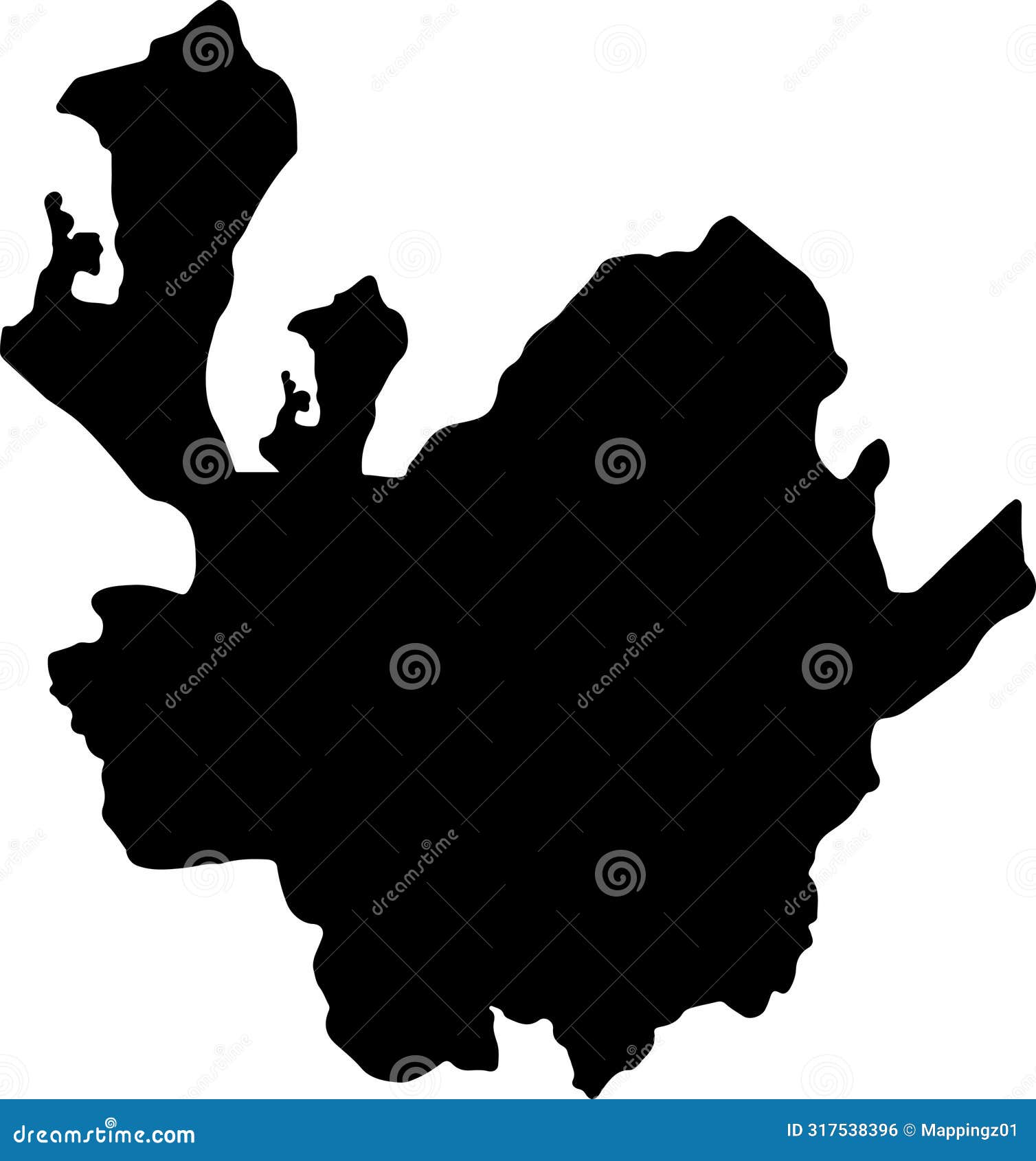 antioquia colombia silhouette map with transparent background