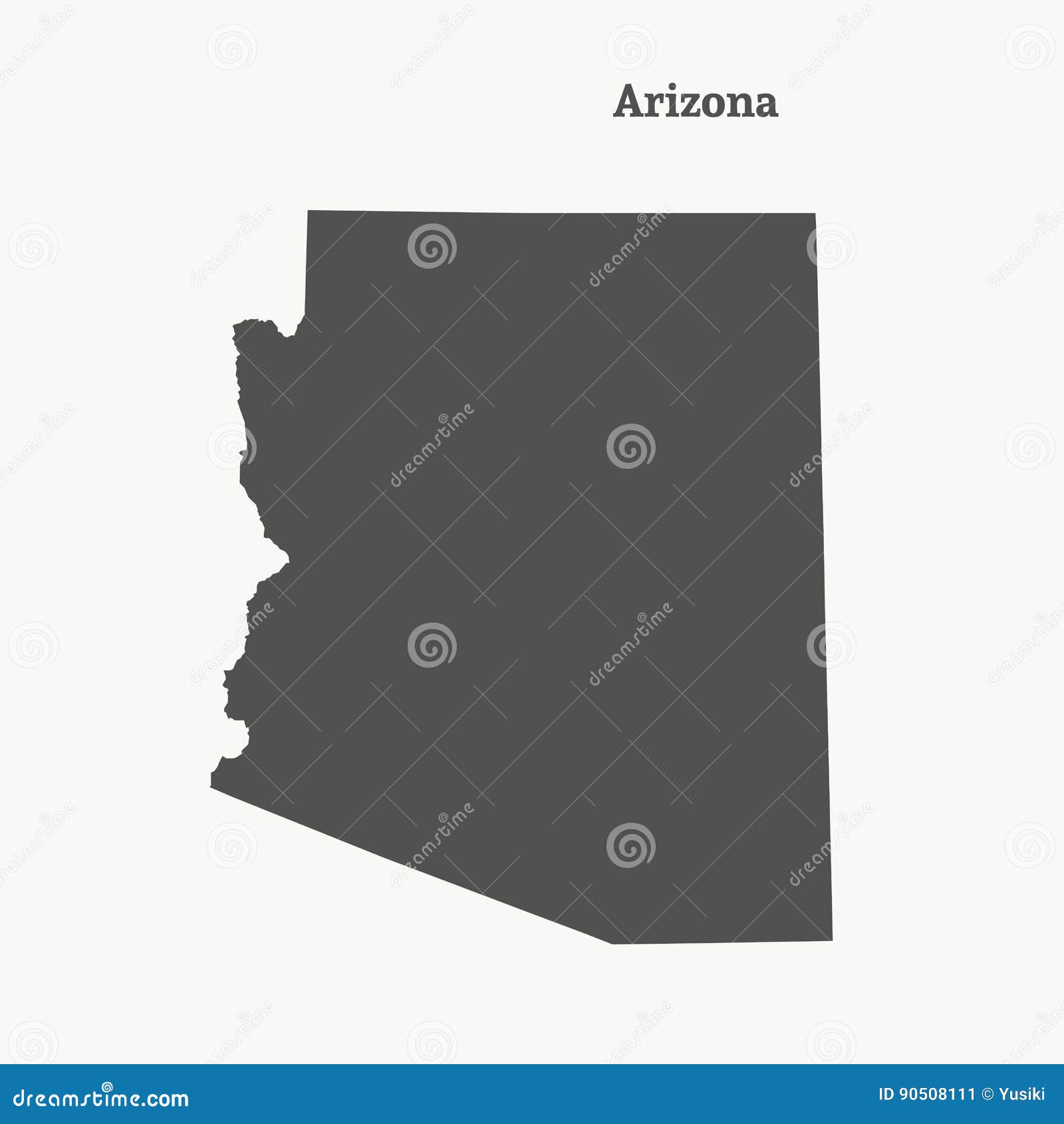 Printable Arizona Outline Map