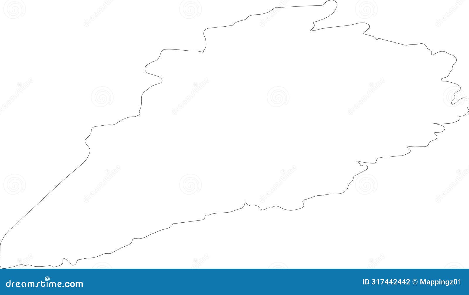 austurland iceland outline map