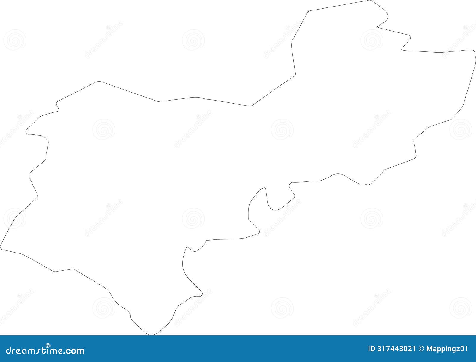 central bedfordshire united kingdom outline map