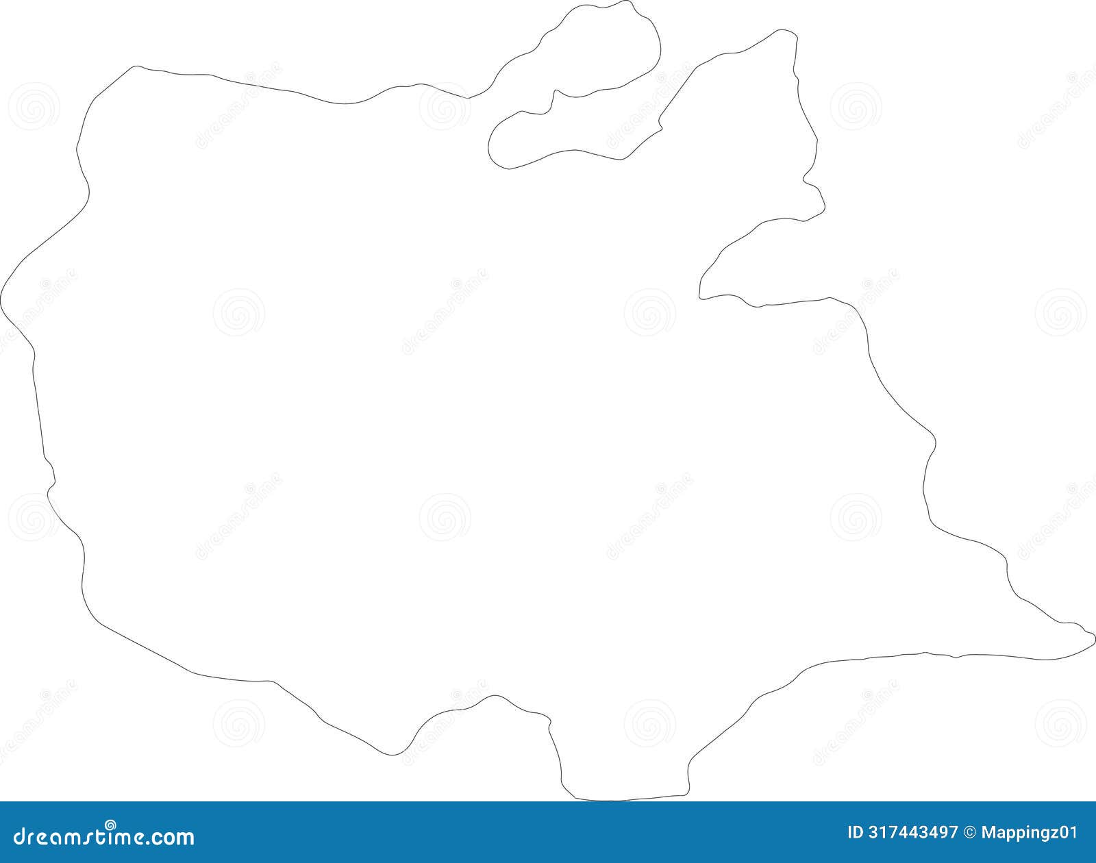 east azarbaijan iran outline map