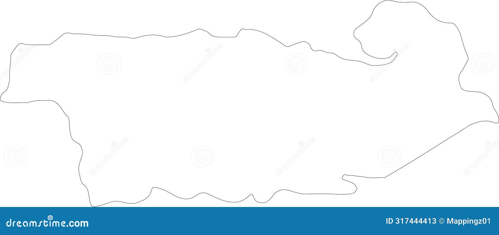 kvemo kartli georgia outline map