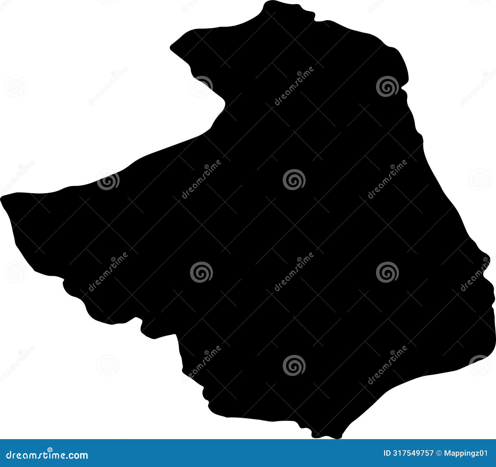 podlachian poland silhouette map with transparent background