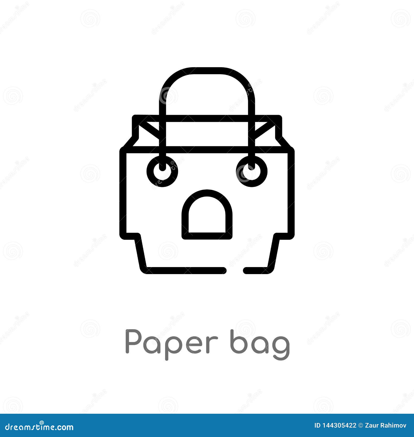 Paper Bag Drawing Simple
