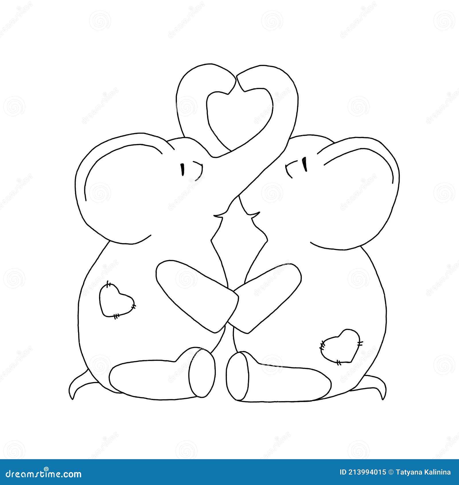Elephants Making Hearts