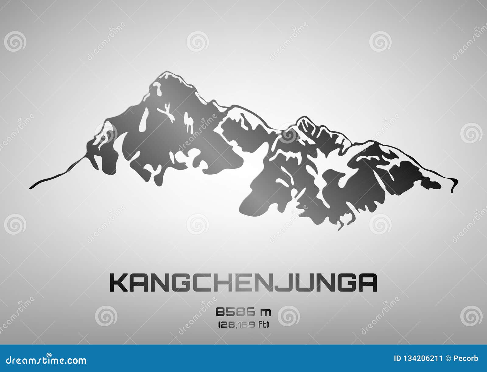   of kangchenjunga in steel