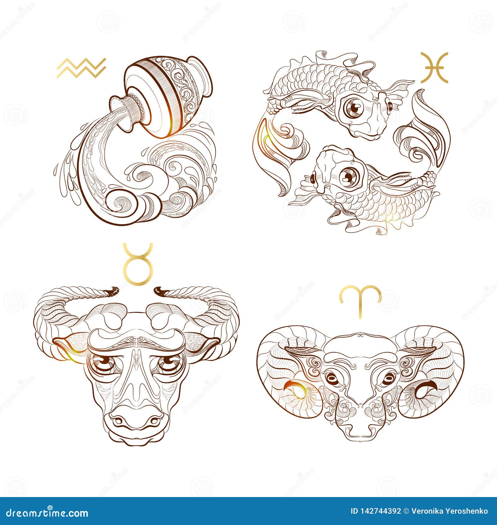 140 Aquarius Tattoo For Women Illustrations RoyaltyFree Vector Graphics   Clip Art  iStock