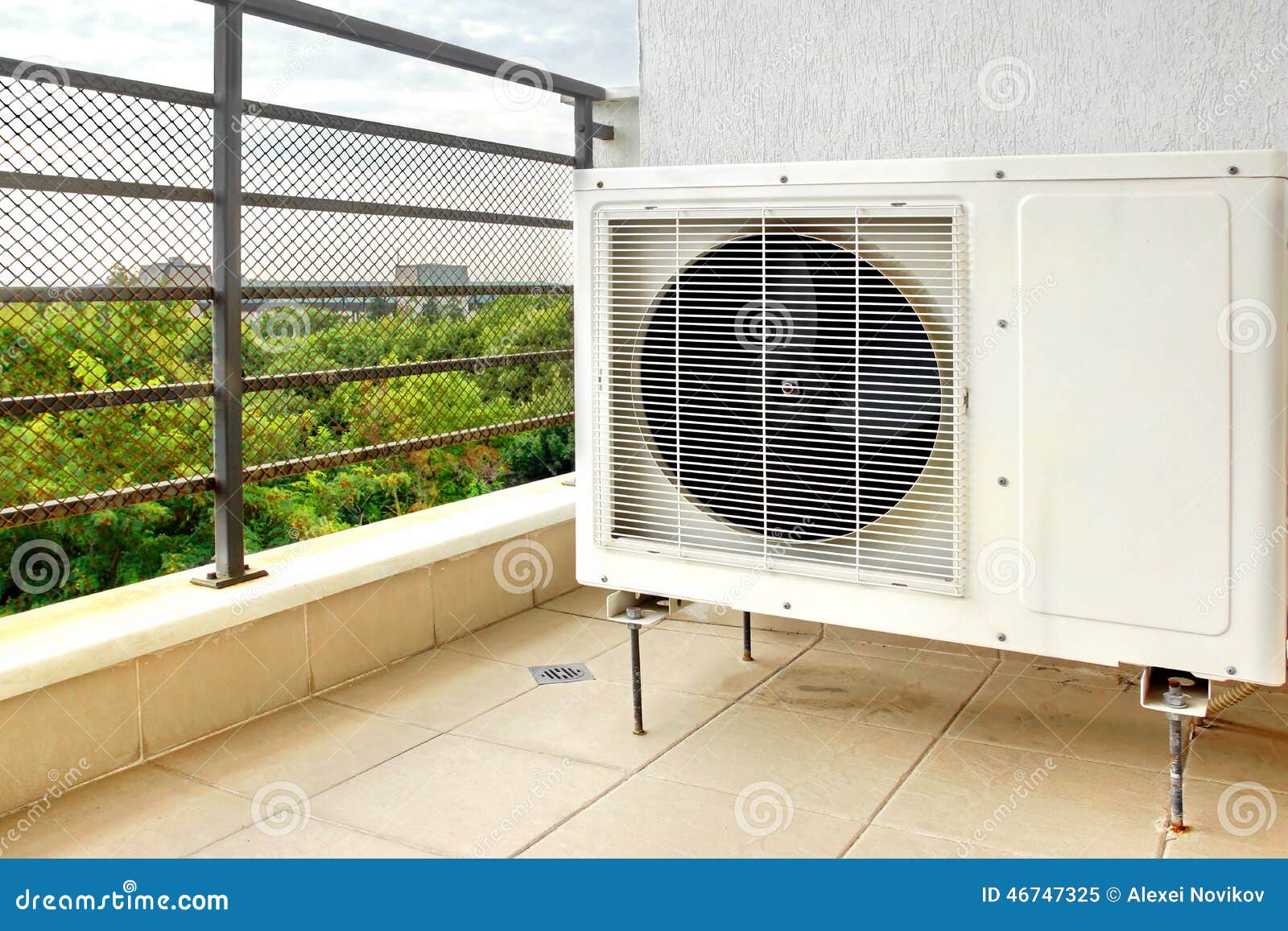 Outside Air Conditioner stock image. Image of cooling 46747325