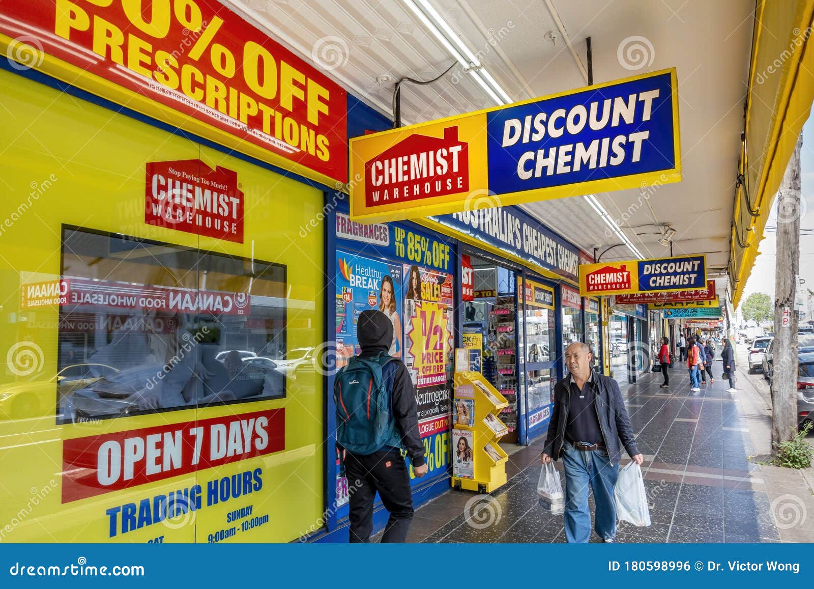 Outside the Chemist Warehouse Franchise Store Along Beamish Street