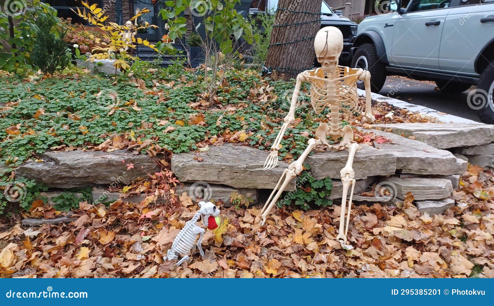 Outside Halloween House Decorations in Canada Editorial Photo Image