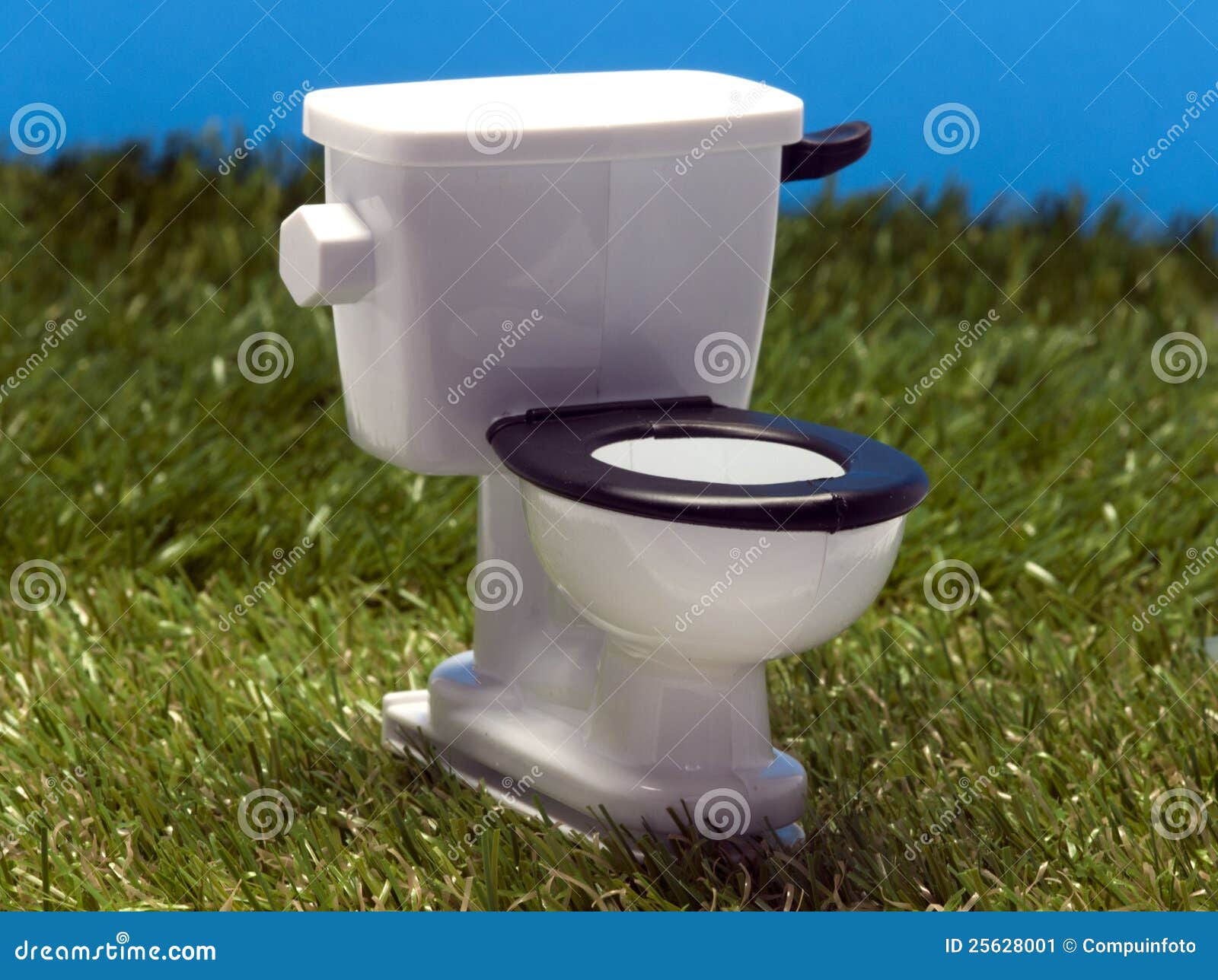 Outside Toilet in the Grass Stock Image Image of white, seat 25628001