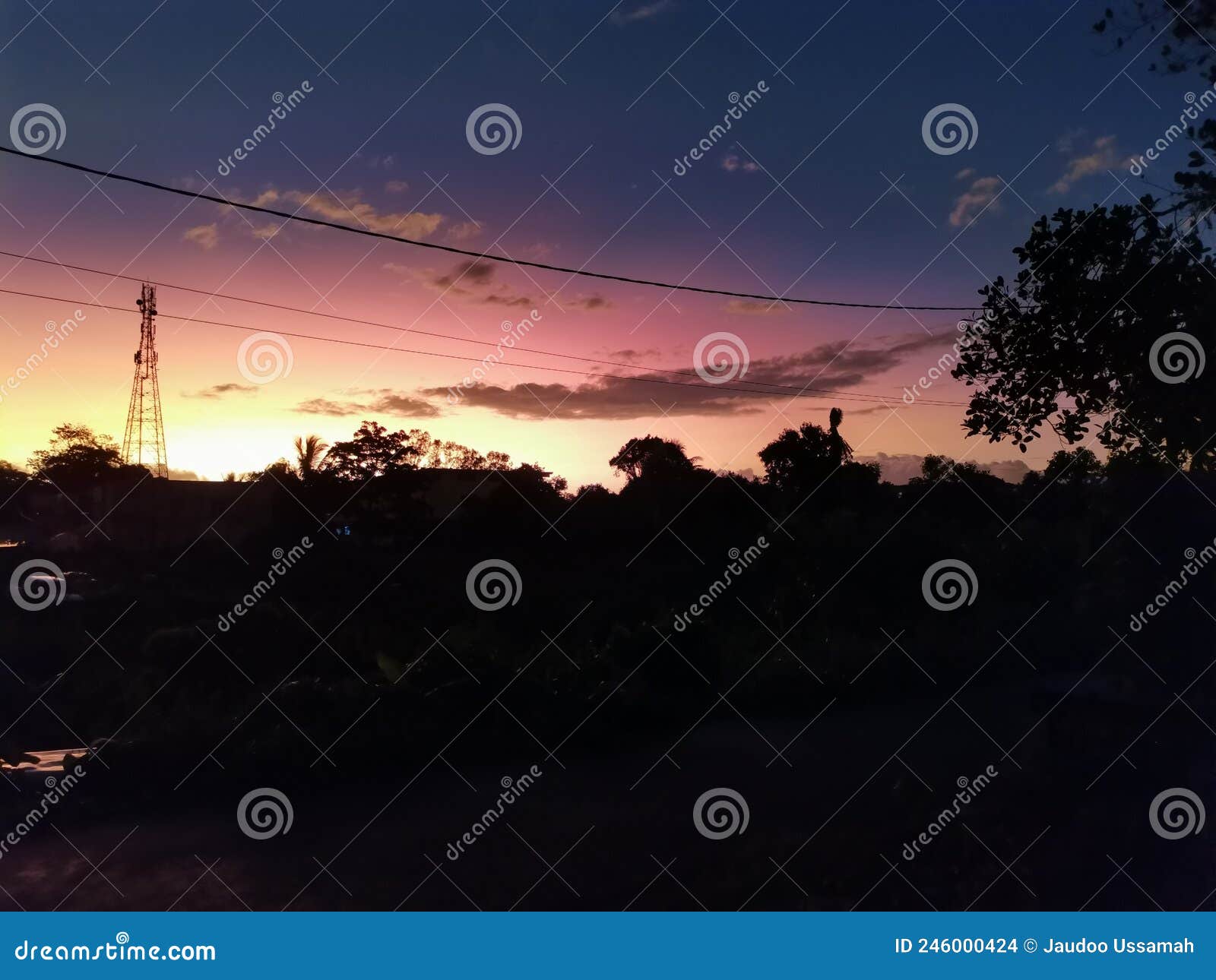 Outside Watching the Sun Fading Away Stock Photo Image of fadi