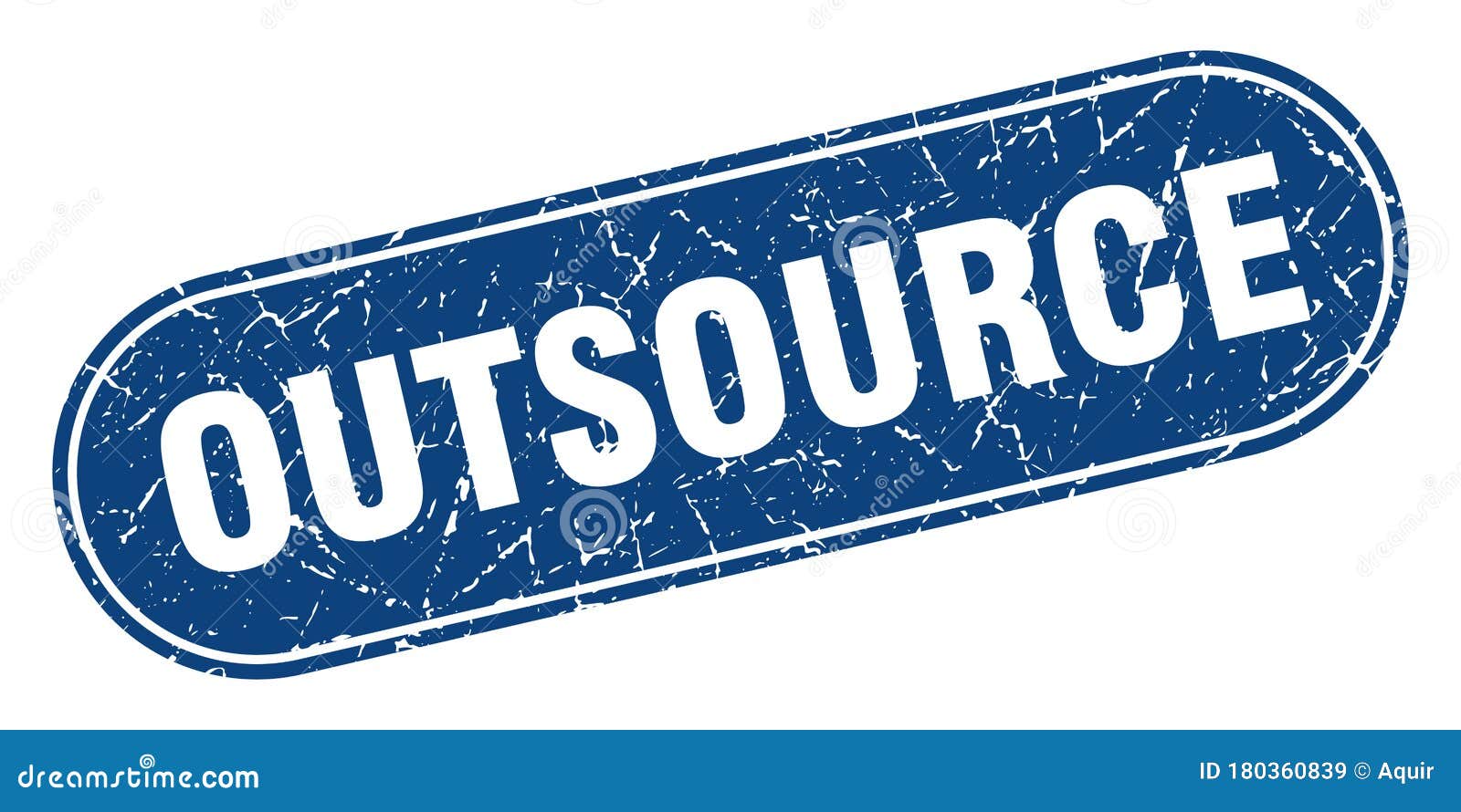 Outsource Sign. Outsource Grunge Stamp Stock Vector Illustration of