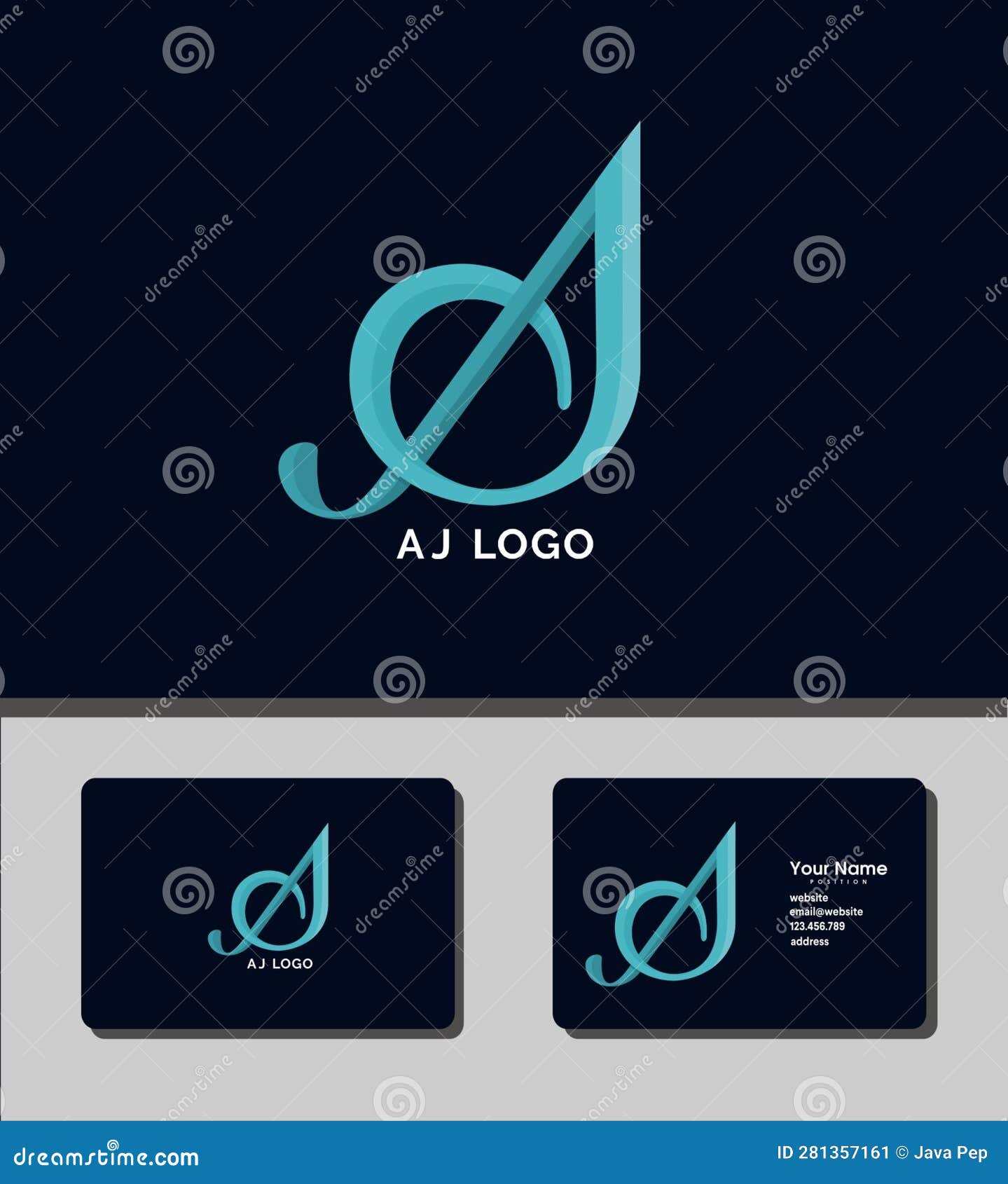 Outstanding Logo Template Design that Combines a and J Letters Stock ...