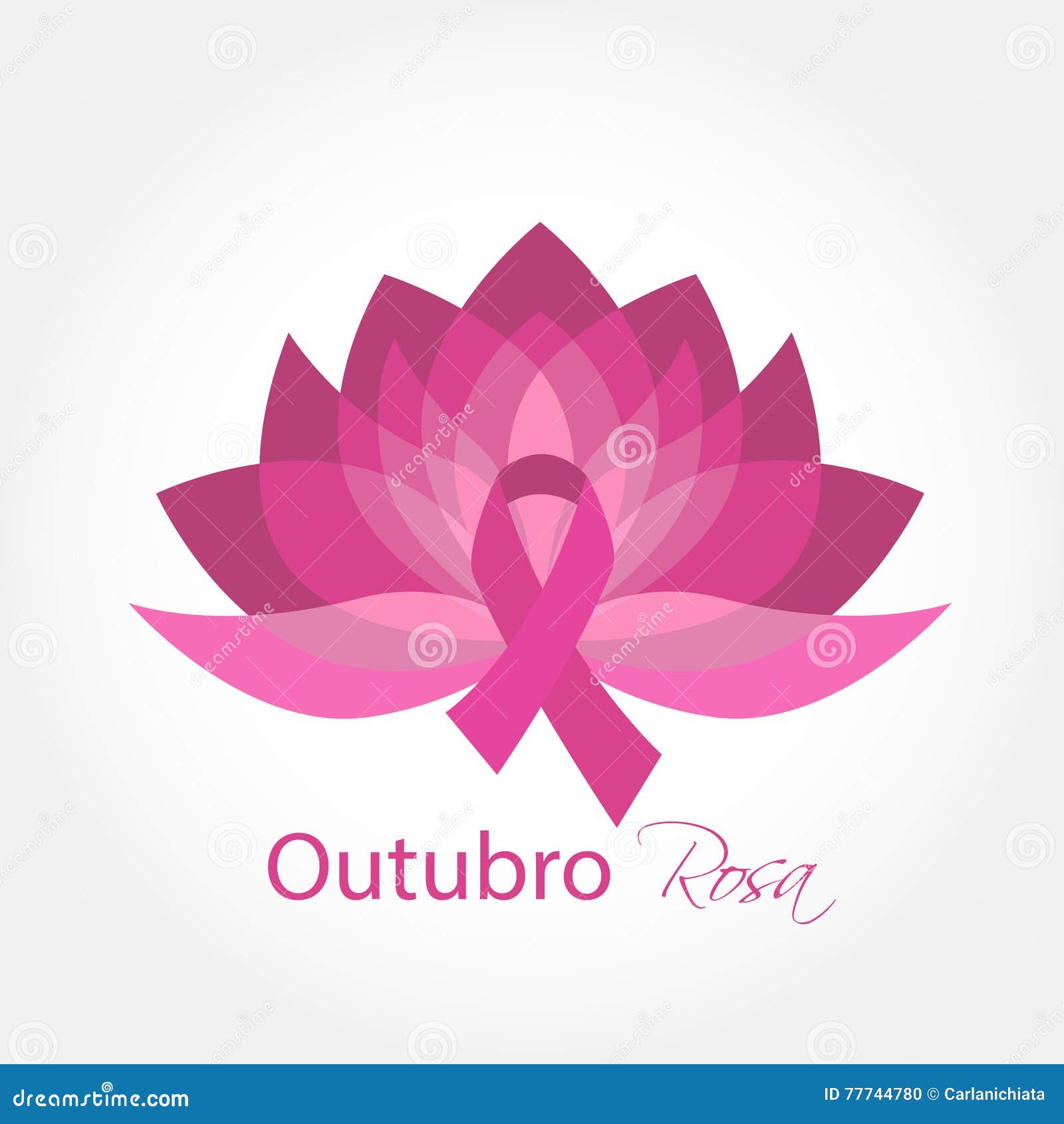 Outubro Rosa stock vector. Illustration of cure, health - 77744780