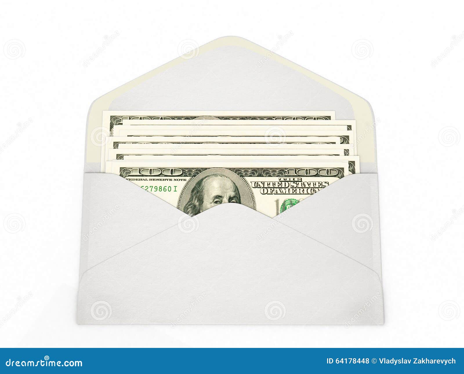 L'enveloppe de billets de banque Photos