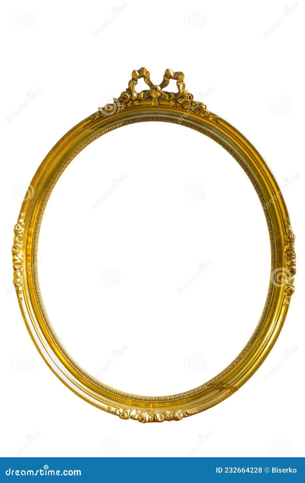 Oval baroque frame stock photo. Image of luxury, background 232664228