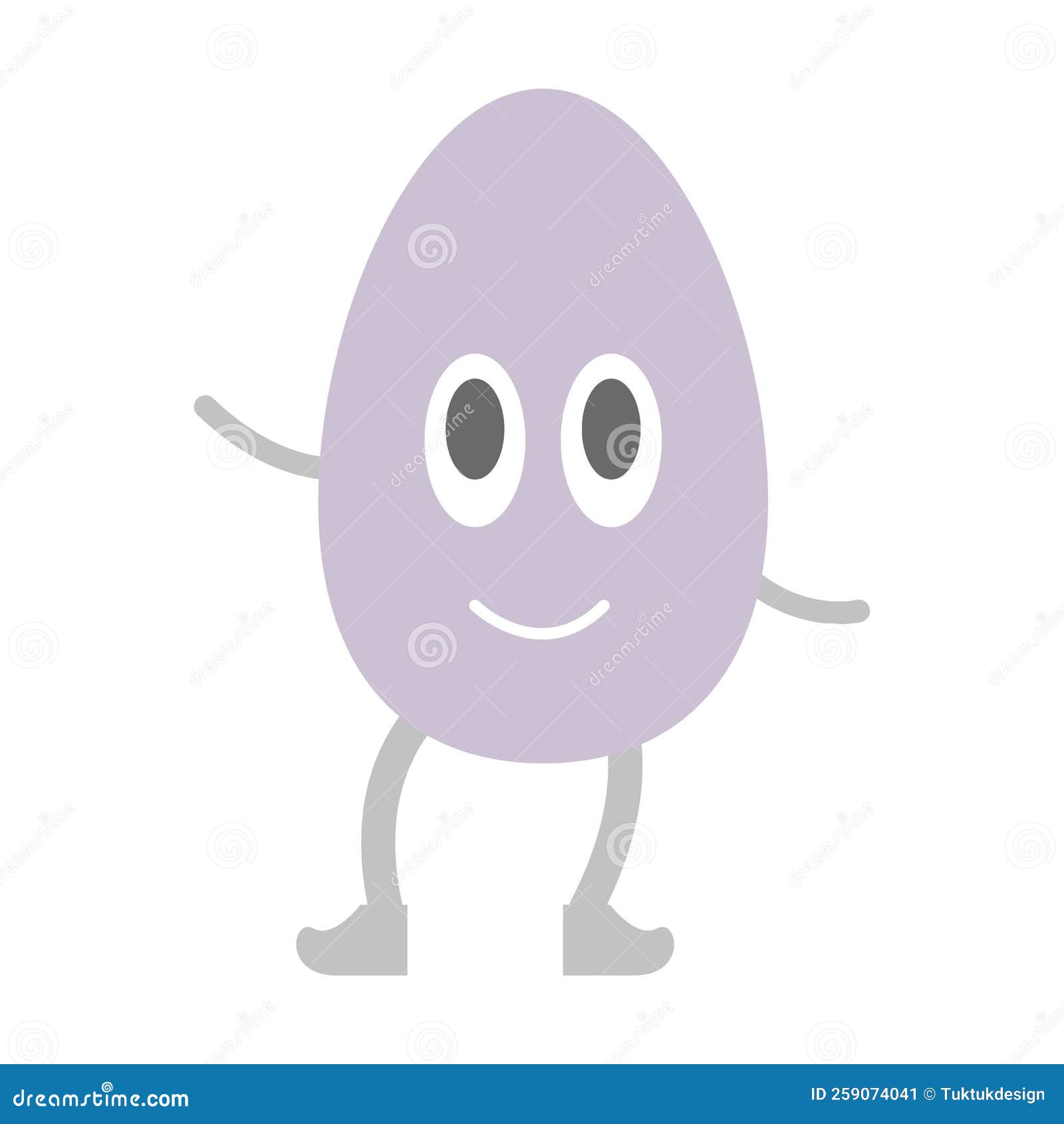 Oval Cartoon Geometric Shape for Kids To Learn Basic Math Education