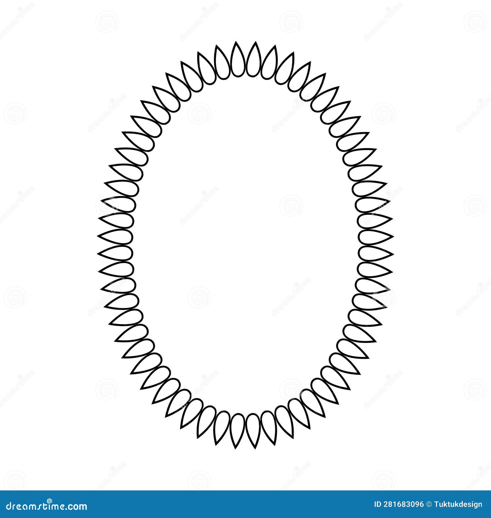 Circle frame round border design shape icon Vector Image