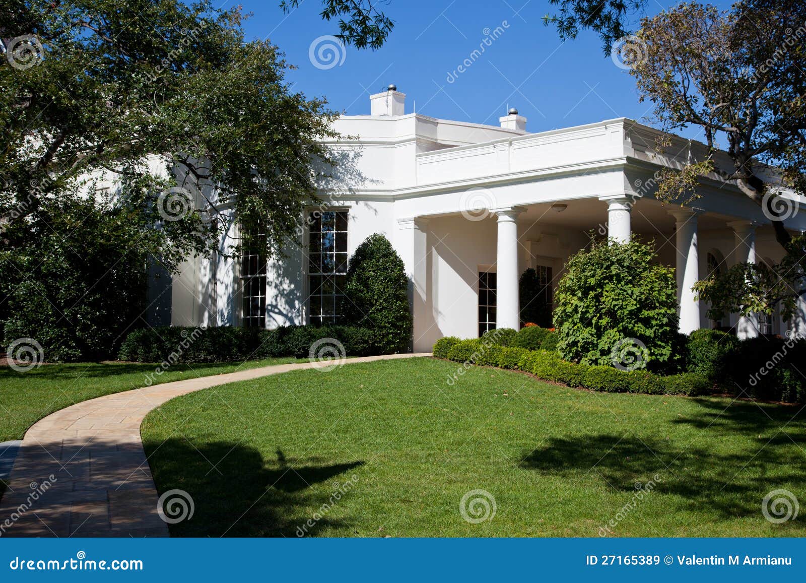 Oval Office the White House Stock Image Image of fountain, election