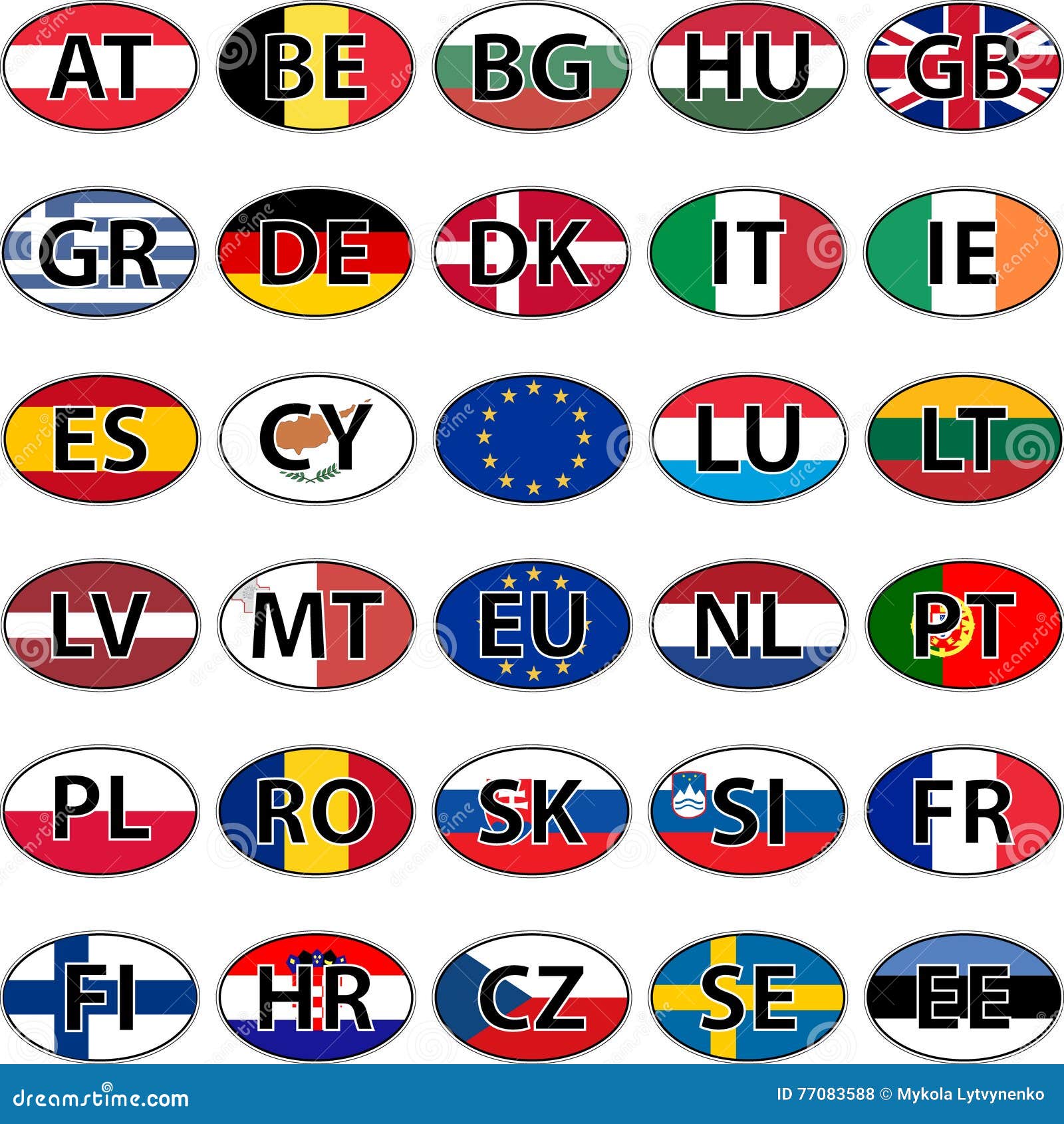 OVAL sticker flag country code bumper decal car alderney GBA 