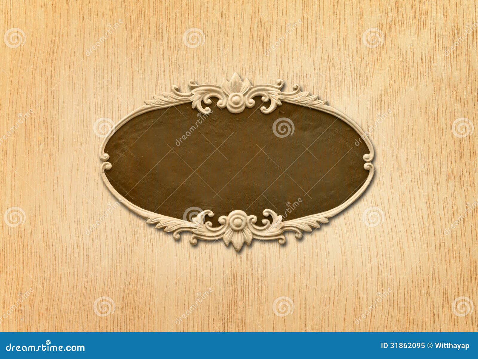Oval wood frame stock image. Image of photograph, framework 31862095