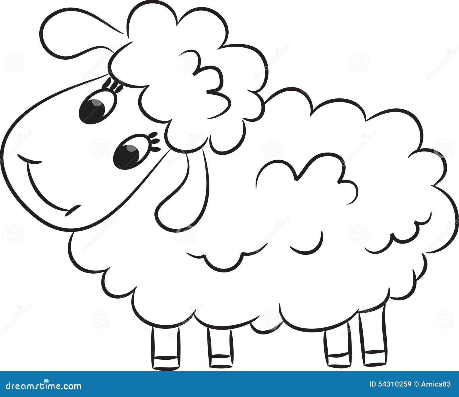 Most Popular Imagenes De Ovejas Animadas Para Colorear Black Masa My
