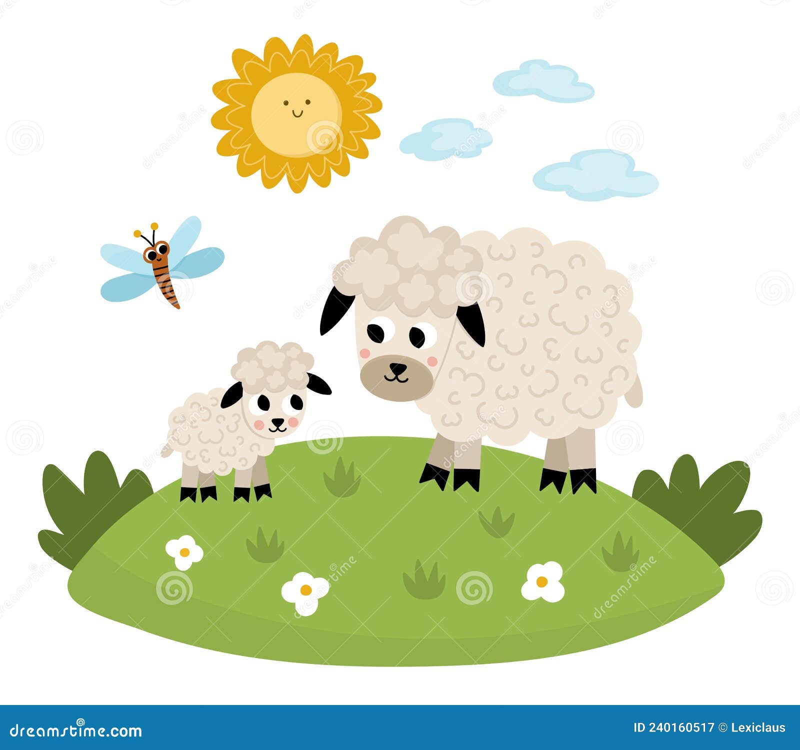 Ovejas Vectoriales Con Bebé En Un Césped Bajo El Sol. Ilustración De La Escena Familiar De Dibujos Animados Para Niños. Animales D Ilustración del Vector - Ilustración de lindo, hierba: 240160517 Ovejas Vectoriales Con Bebé En Un Césped Bajo El Sol. Ilustración De La Escena Familiar De Dibujos Animados Para Niños. Animales D Ilustración del Vector - Ilustración de lindo, hierba: 240160517