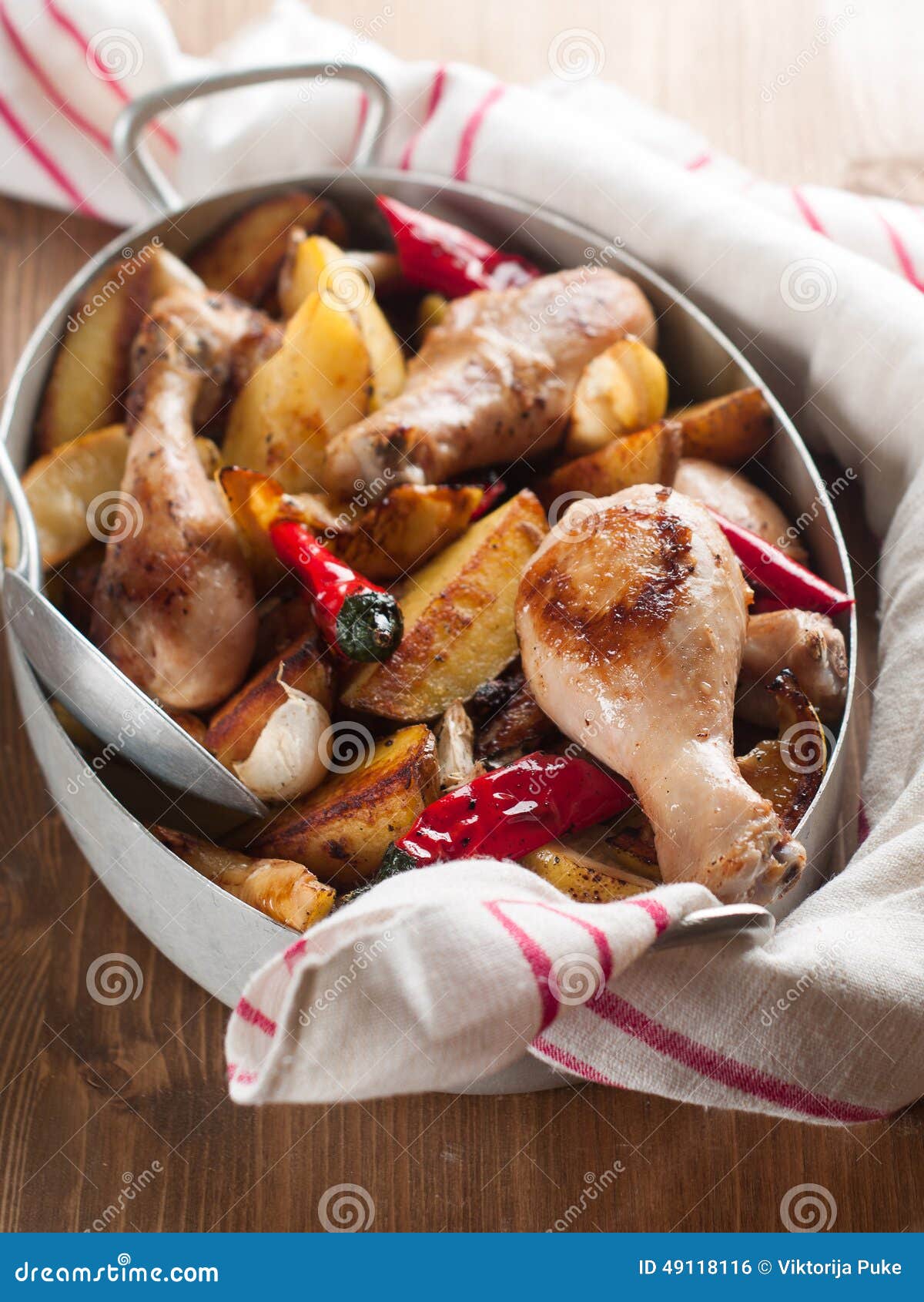 Ovenbaked chicken legs stock photo. Image of baked, meat 49118116