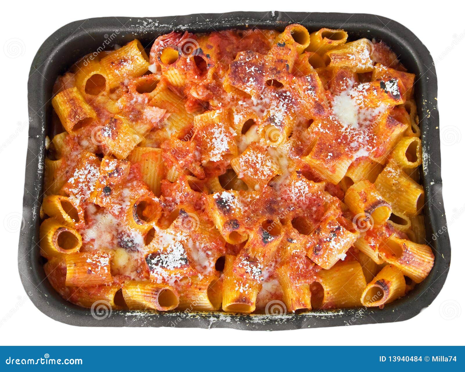 Oven baked pasta. stock photo. Image of gastronomic, meal 13940484
