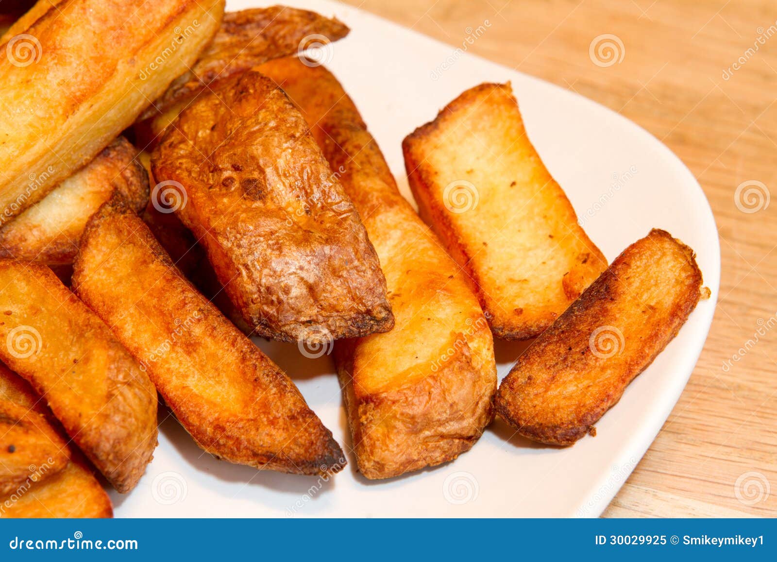 Oven Baked Potato Chips on a White Plate Stock Image Image of