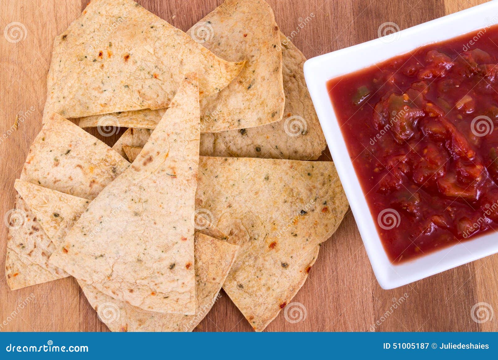 Oven Baked Tortilla Chip with Salsa Stock Image Image of baked, snack
