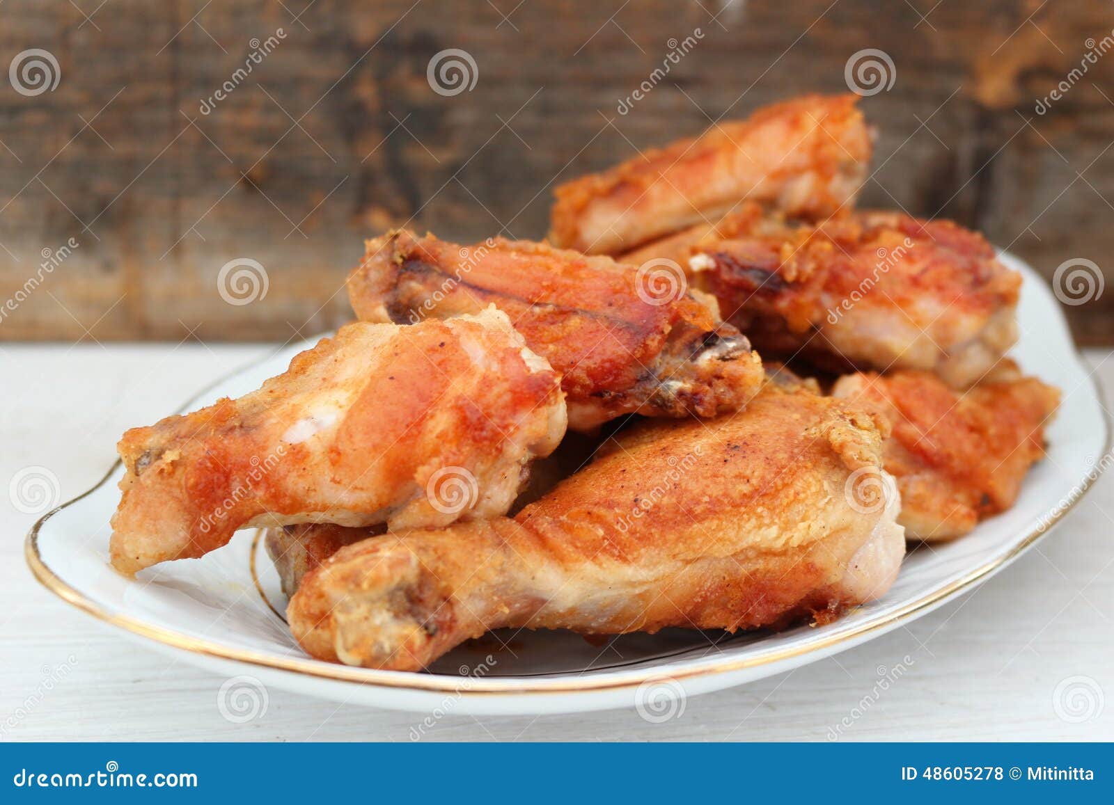 Oven fried chicken legs stock photo. Image of southern 48605278