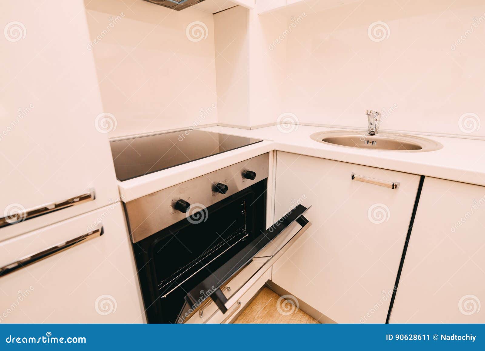The Oven in the Kitchen. Stove with Oven Stock Image Image of flat