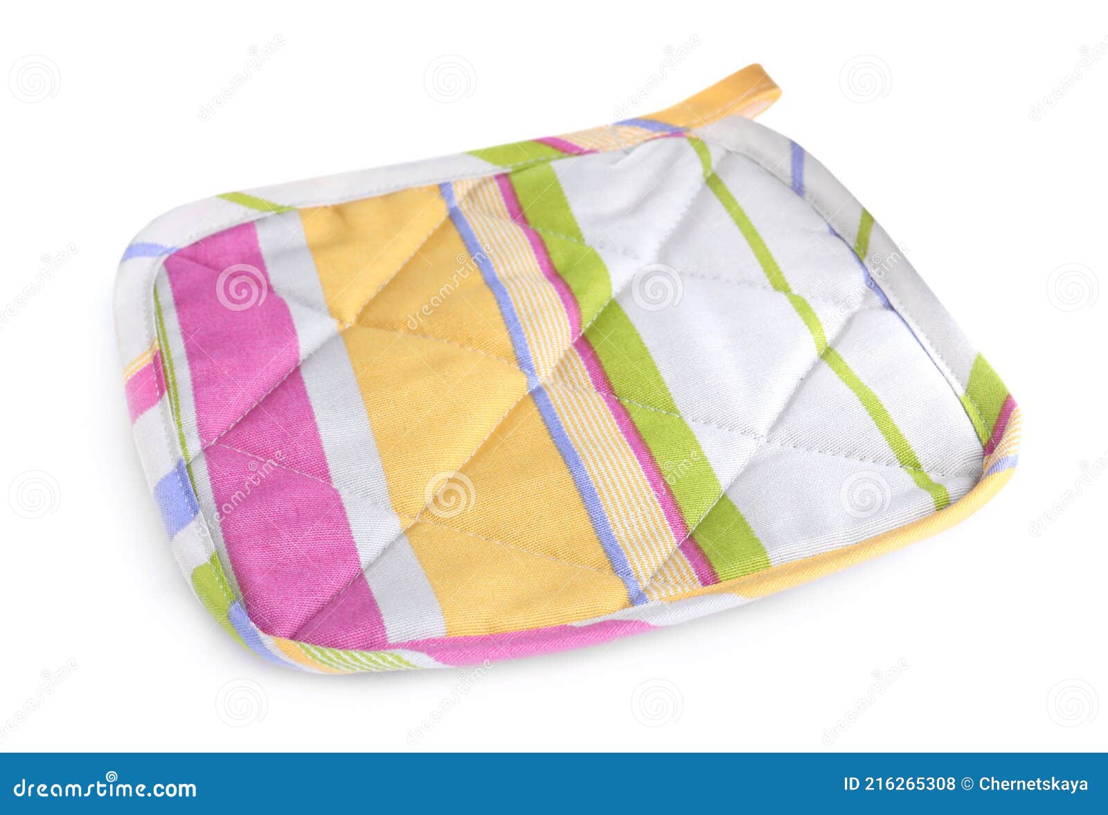 Oven Potholder for Hot Dishes on White Background Stock Photo Image