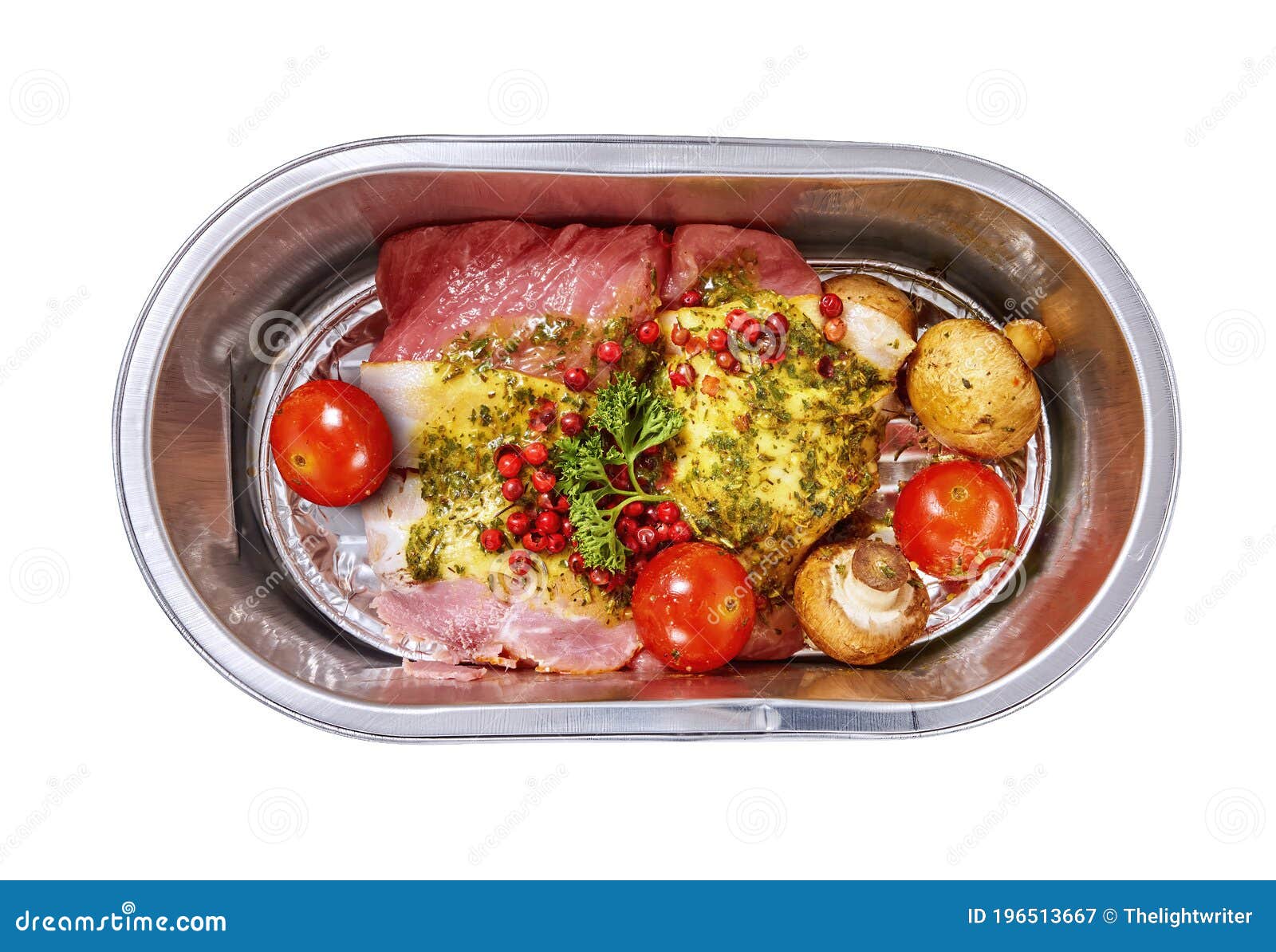 Oven Ready Meat in a Studio Setting, Isolated on White Stock Image Image of slice, ready