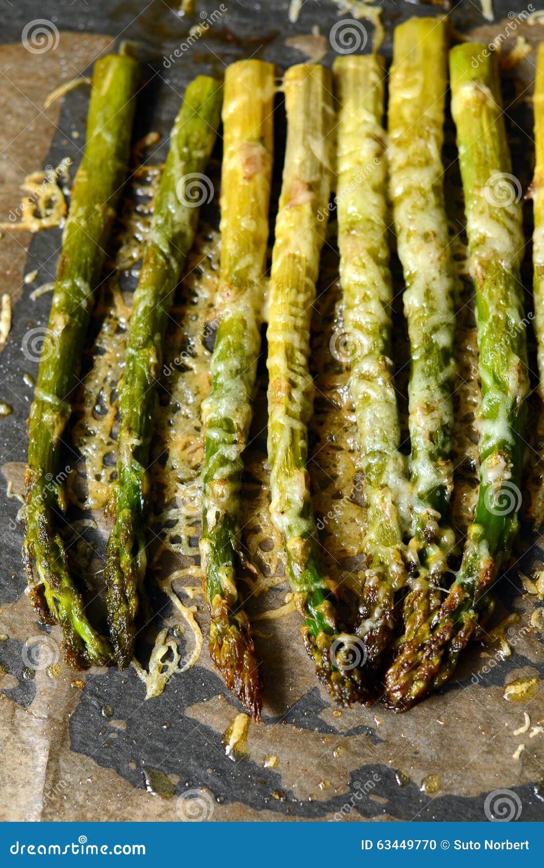 Oven roasted asparagus stock photo. Image of organic 63449770