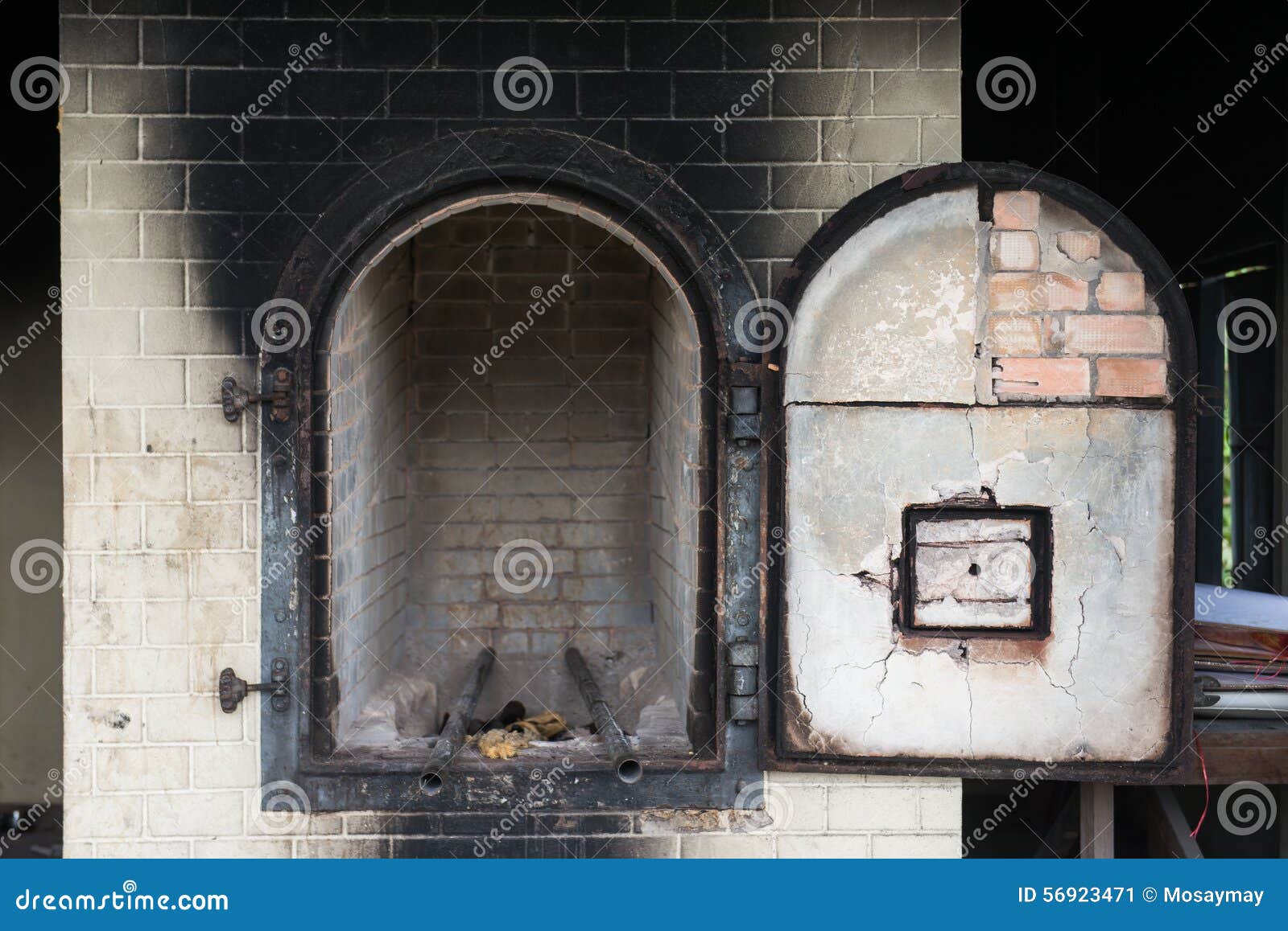 Crematory Oven Near The Gas Chamber At Mauthausen Editorial Photo