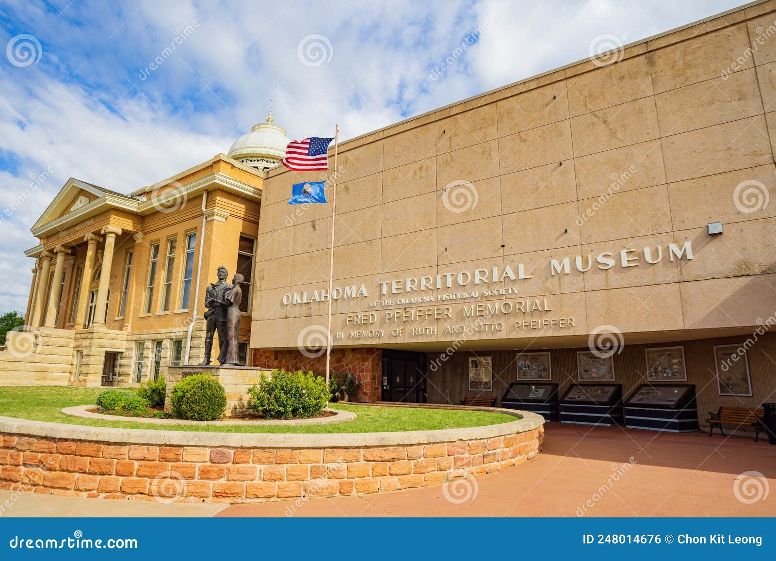 Overcast View of the Carnegie Library and Oklahoma Territorial Museum