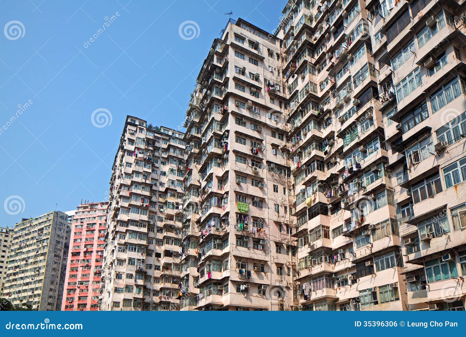 Overcrowded Residential Building Stock Photo Image of housing
